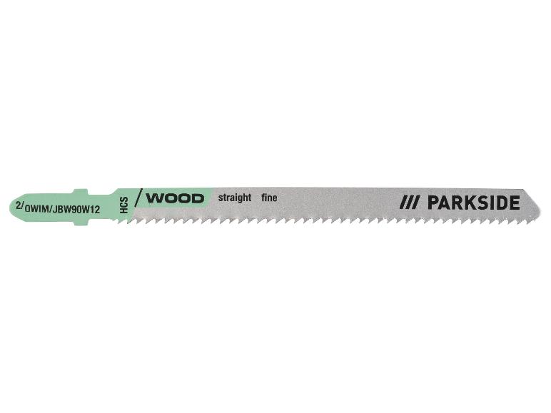 Zaagblad voor hout, recht, fijn, met HCS-markering en productcode