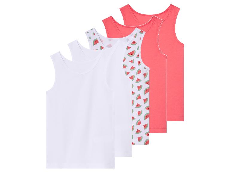 Witte en roze tanktops, watermeloenprint.