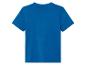 Blauw t-shirt met korte mouwen.
