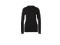 Zwart sportshirt met lange mouwen voor dames