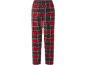 Rood, groen en blauw geruite pyjamabroek met trekkoord.