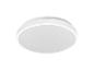 Witte, ronde plafondlamp met matte diffuser