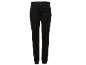 Zwarte outdoorbroek voor dames met ritszakken en reflecterende details.