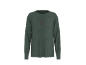 Groen shirt met lange mouwen, een hoofdtelefoongrafiek en de tekst LET'S RELAX