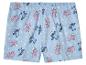 Lilo en Stitch shorts: Stitch en Angel print op lichtblauwe achtergrond.