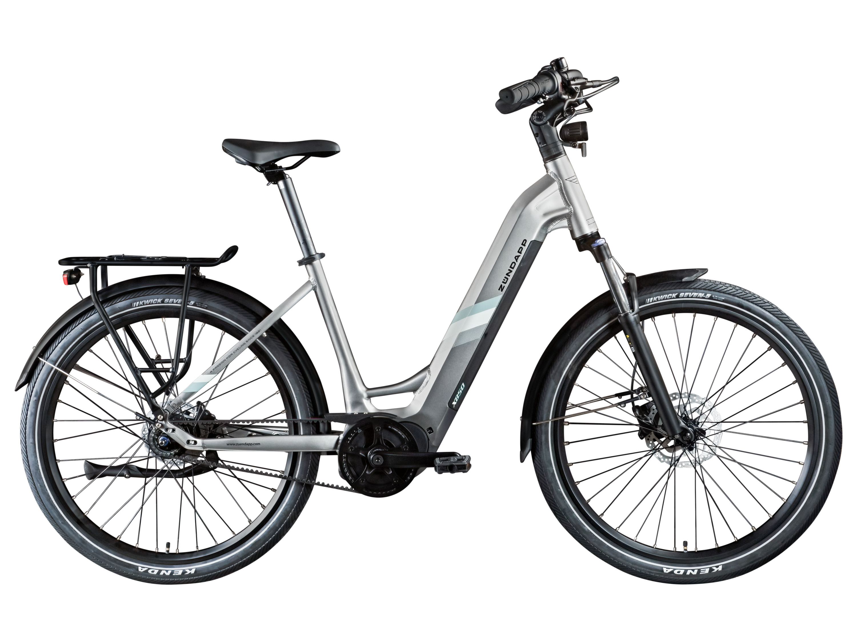 ZÜNDAPP X850 E-Bike, Gates Carbon aandrijfriem (Grijs)
