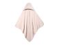 Lichtroze badcape met capuchon voor baby's