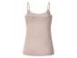 Beige dames hemdje met spaghettibandjes, achterkant
