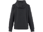 Zwarte hoodie voor heren, achteraanzicht.