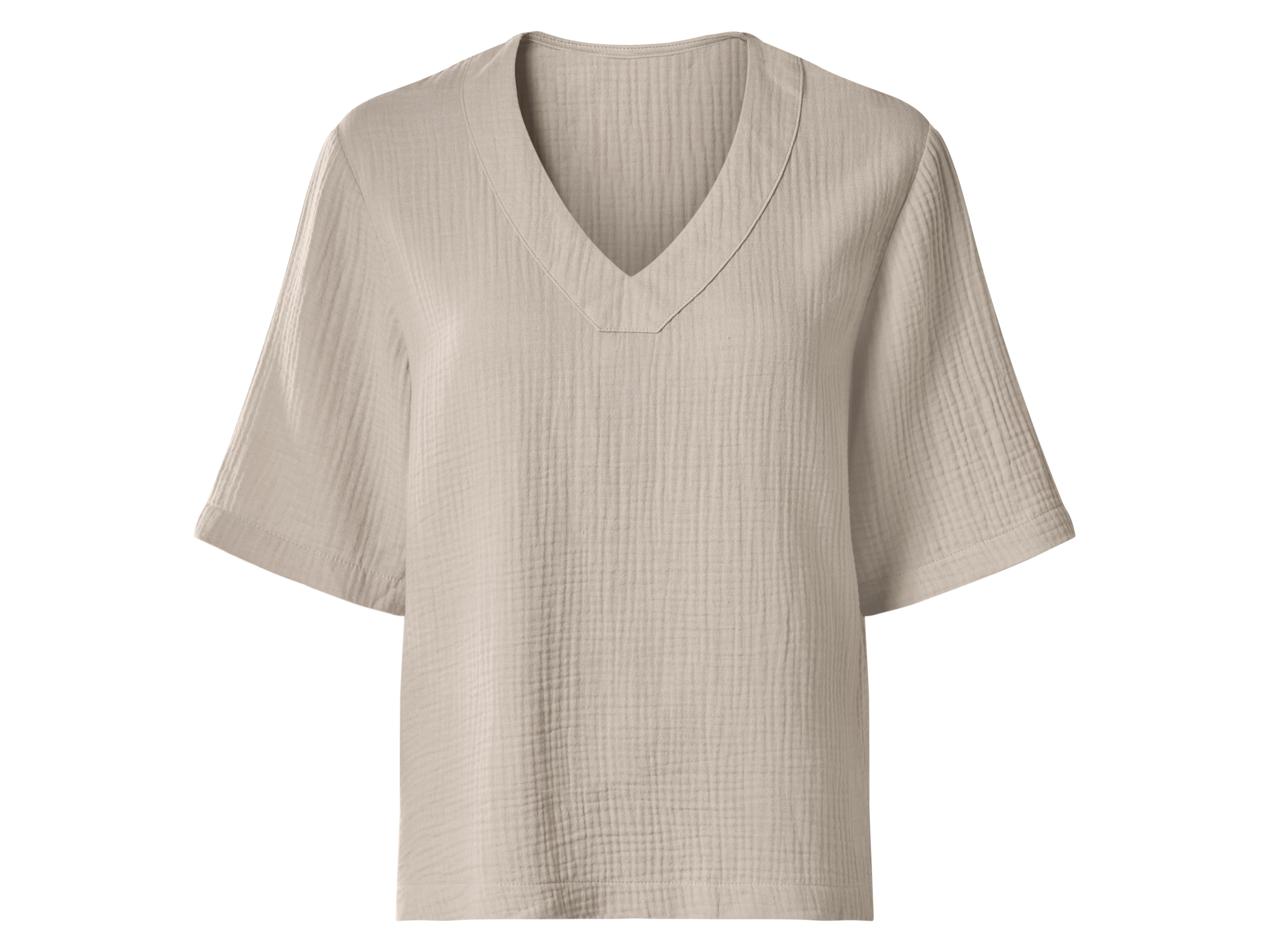 esmara Mousseline dames top (Beige, S)