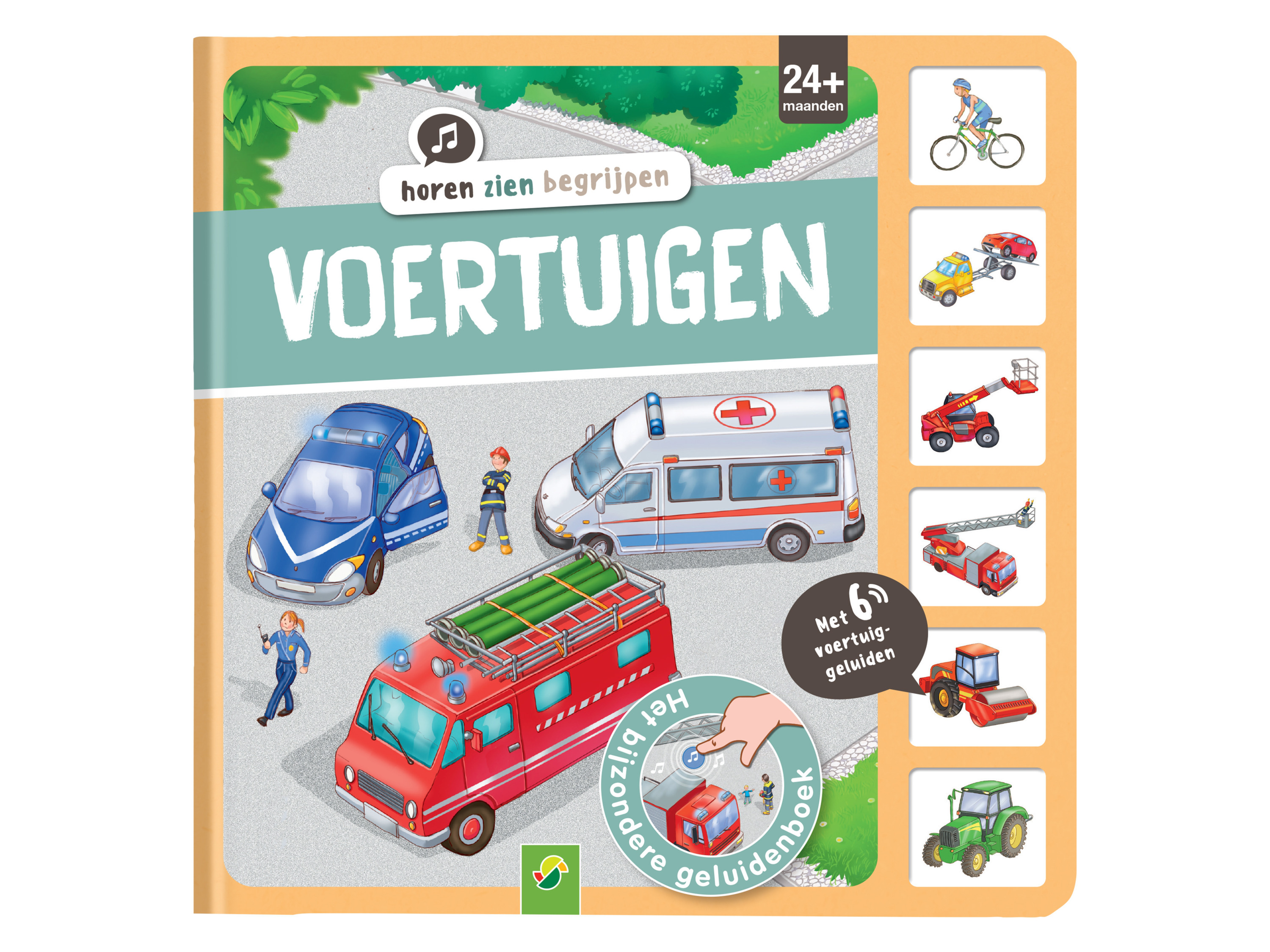 Peuter geluidsboeken met 5-6 geluiden (Horen, zien, begrijpen - Voertuigen)
