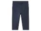 Donkerblauwe kinderlegging met elastische tailleband.