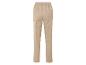 Beige broek met elastische tailleband.