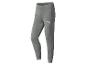 Grijze heren joggingbroek met elastische tailleband en geribde boorden