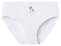 Witte kinderonderbroek met roze hartjes