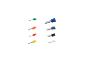 Assortiment gekleurde draadklemmen voor elektronica