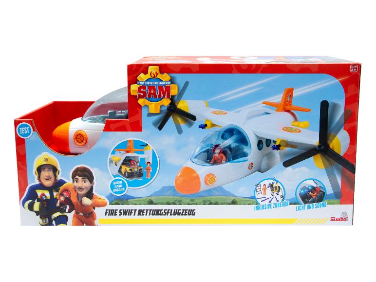 Simba Fireman Sam vliegtuig speelgoed in doos.