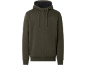 Olijfgroene hoodie met rits voor heren