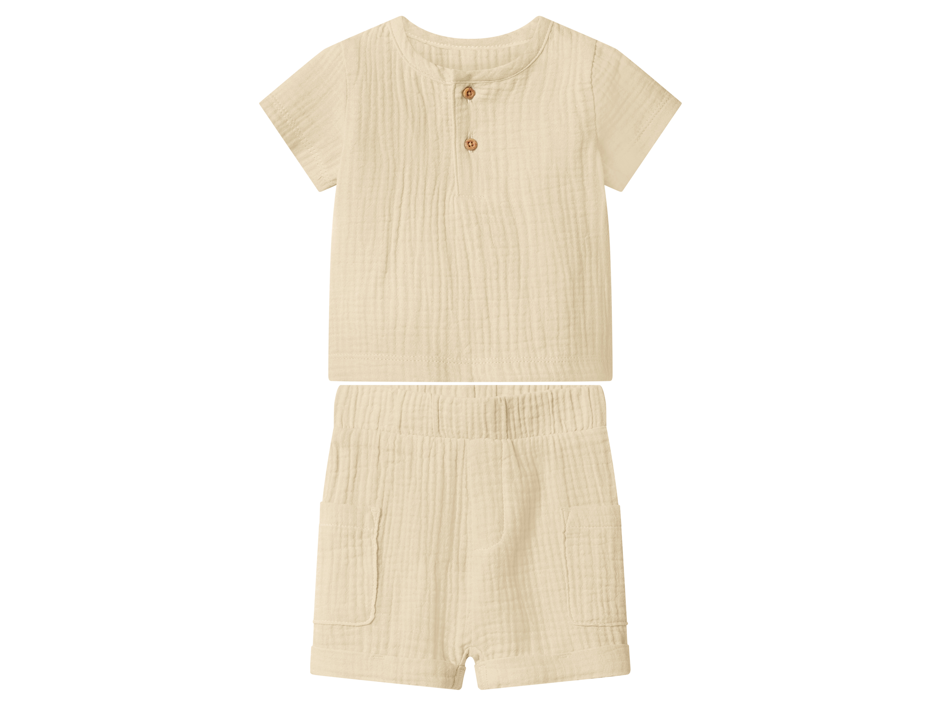 lupilu Mousseline babyset (Crème, 86/92)