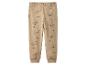 Beige joggingbroek met hondenprint.