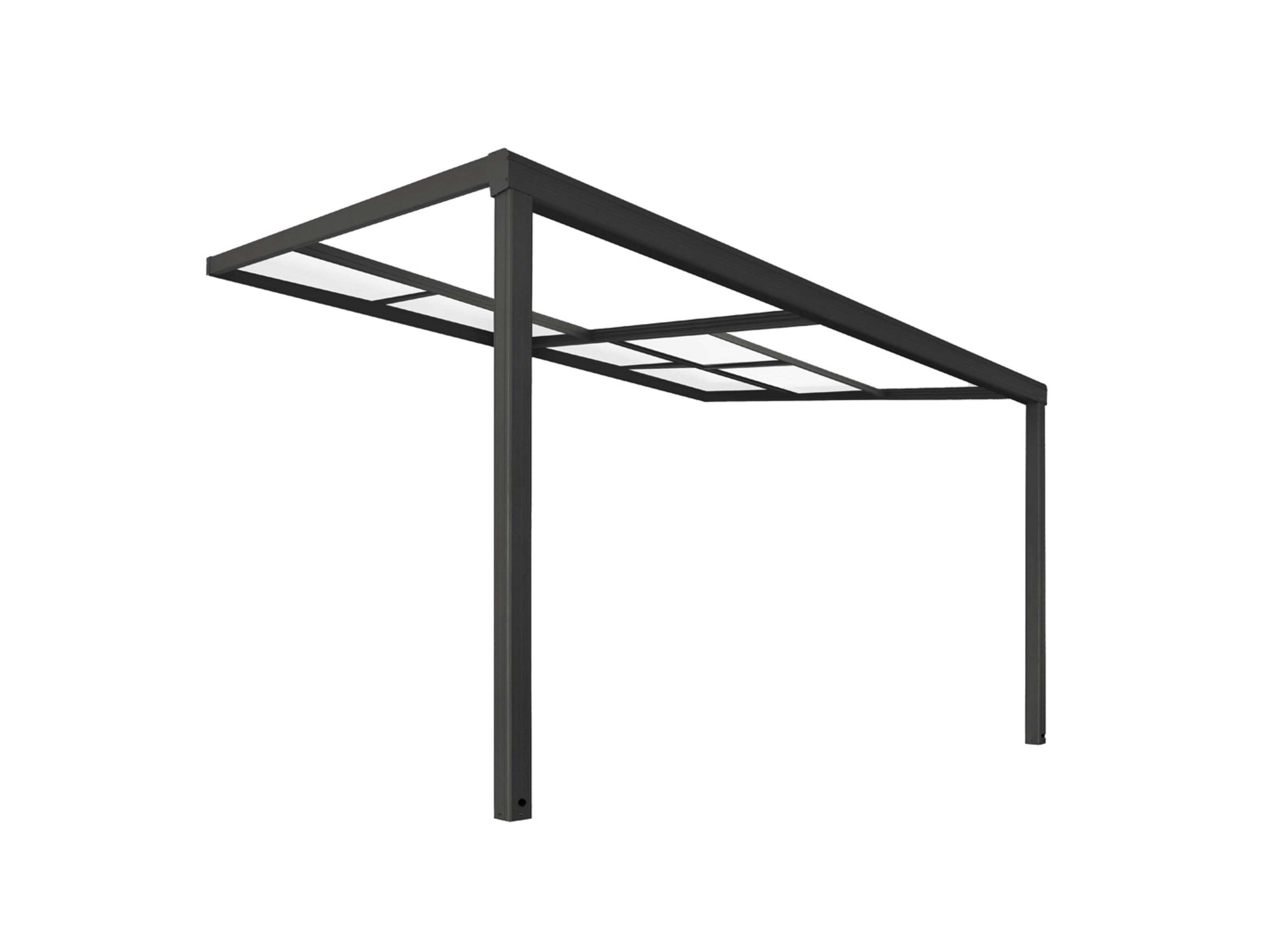 HOME DELUXE Terrassenoverkapping SOLIS DELUXE, verschillende maten. (390 x 295 cm, Grijs)