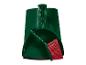 Groene stofblik en borstelset met rode haren