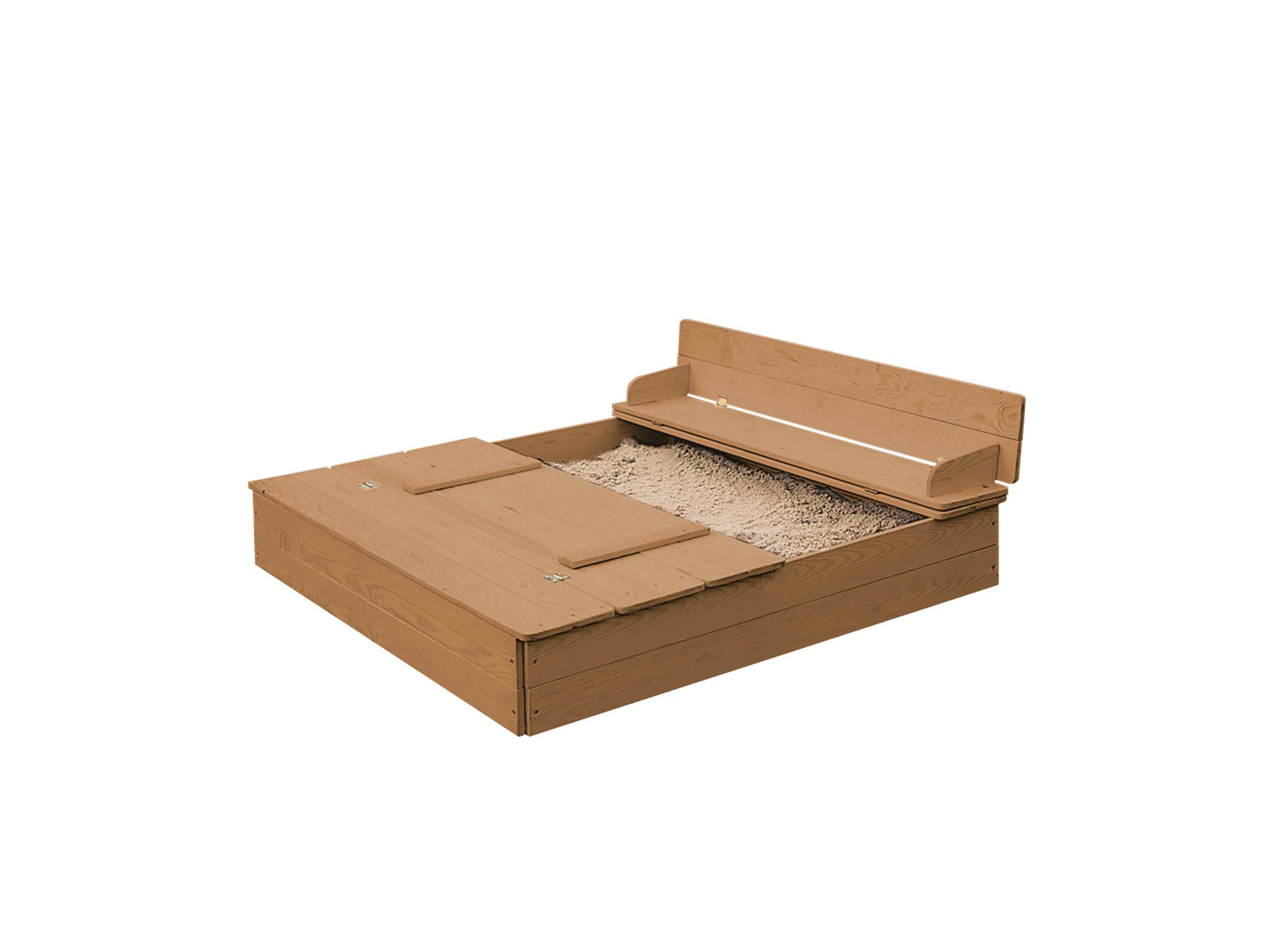 ROBA Zandbak, uitklapbare zitbank (Teak)