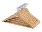 Set houten kledinghangers met metalen haken