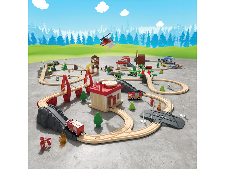 Ga naar volledige schermweergave: Playtive Houten treinbaanset - afbeelding 5