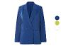 Dames blazer, donkerblauw, dubbelknoops.