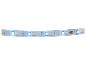 LED-strip met warm en koud wit licht, toont stroom- en aardverbindingen.