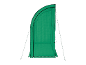 Groene tuinkas met boogconstructie en ritssluiting.