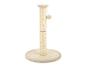 Krabpaal met sisal touw en pluche bal, beige van kleur.