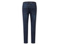 Donkerblauwe jeans met elastische tailleband.
