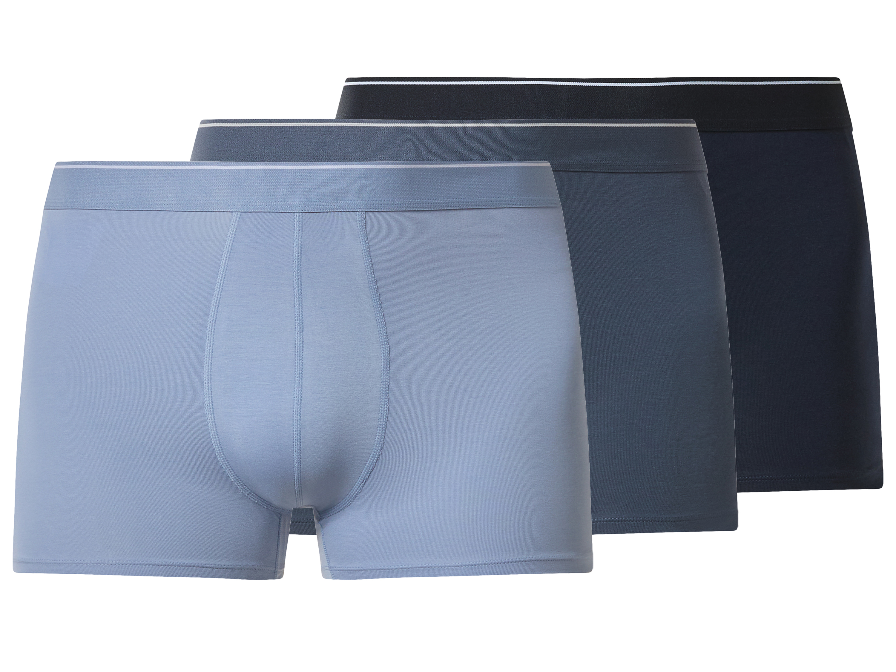 esmara Men Set van 3 heren boxers - Plus size (Donkerblauw/blauw, 3XL)