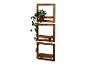 Houten wandrek met drie planken voor planten