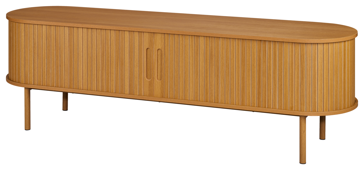 LIVARNO TV-meubel met rolluikdeuren Singapur, 160 x 40 x 50 cm (Licht)