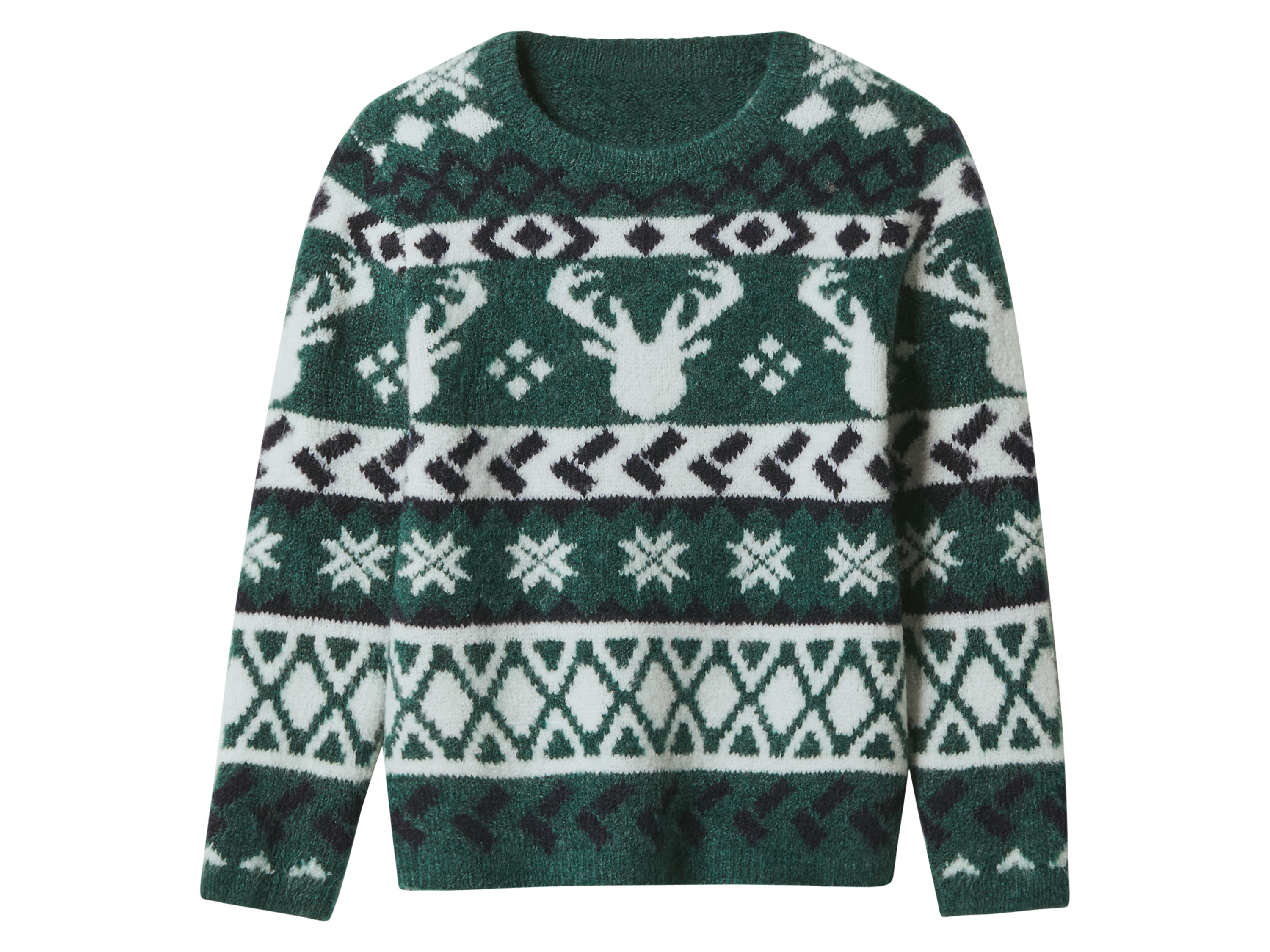 lupilu Gebreide kinder kersttrui (Groen, 98/104) afbeelding