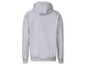 Grijze hoodie met witte strepen