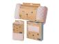 Roze babybeddengoed en lakenpakketten, merk roba-kids, met biologische certificering.