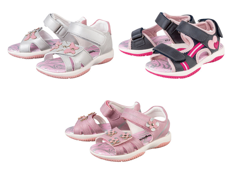 Ga naar volledige schermweergave: lupilu® Peuters meisjes sandalen met klittenbandsluiting - afbeelding 1