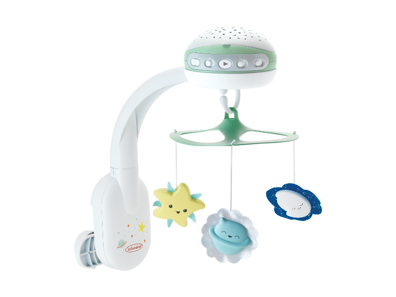 Infantino babymobiel met sterrenprojectie en nachtlampje.