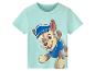 Lichtblauw T-shirt met korte mouwen voor kinderen met een cartoonhondenprint