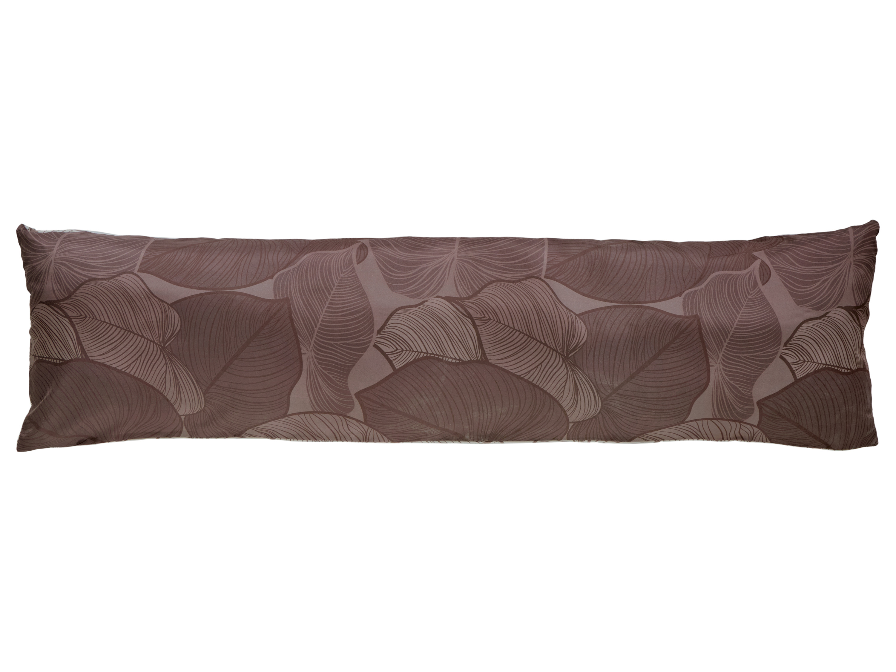 LIVARNO Polyester satijn kussensloop voor zijslaapkussen, 40 x 145 cm (Bruin)