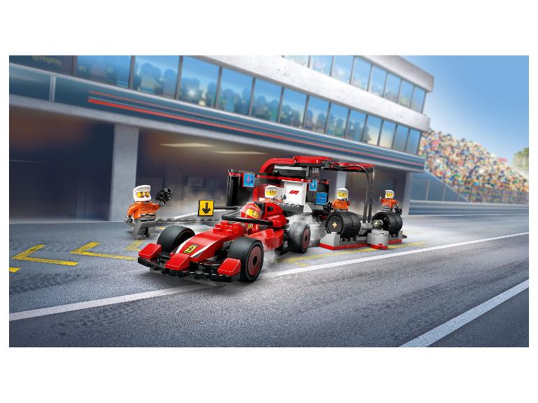 F1® pitstop en pitcrew met Ferrari auto 60443