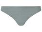 Grijsgroene katoenen damesonderbroek met elastische tailleband en beenopeningen.