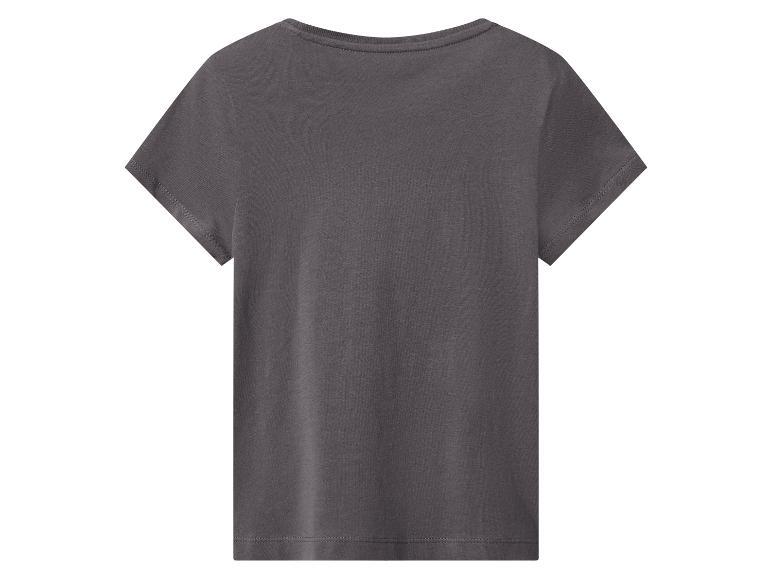 Donkergrijs T-shirt met korte mouwen, achterkant