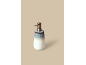 Keramische zeepdispenser met ombré-effect en bronzen pomp.