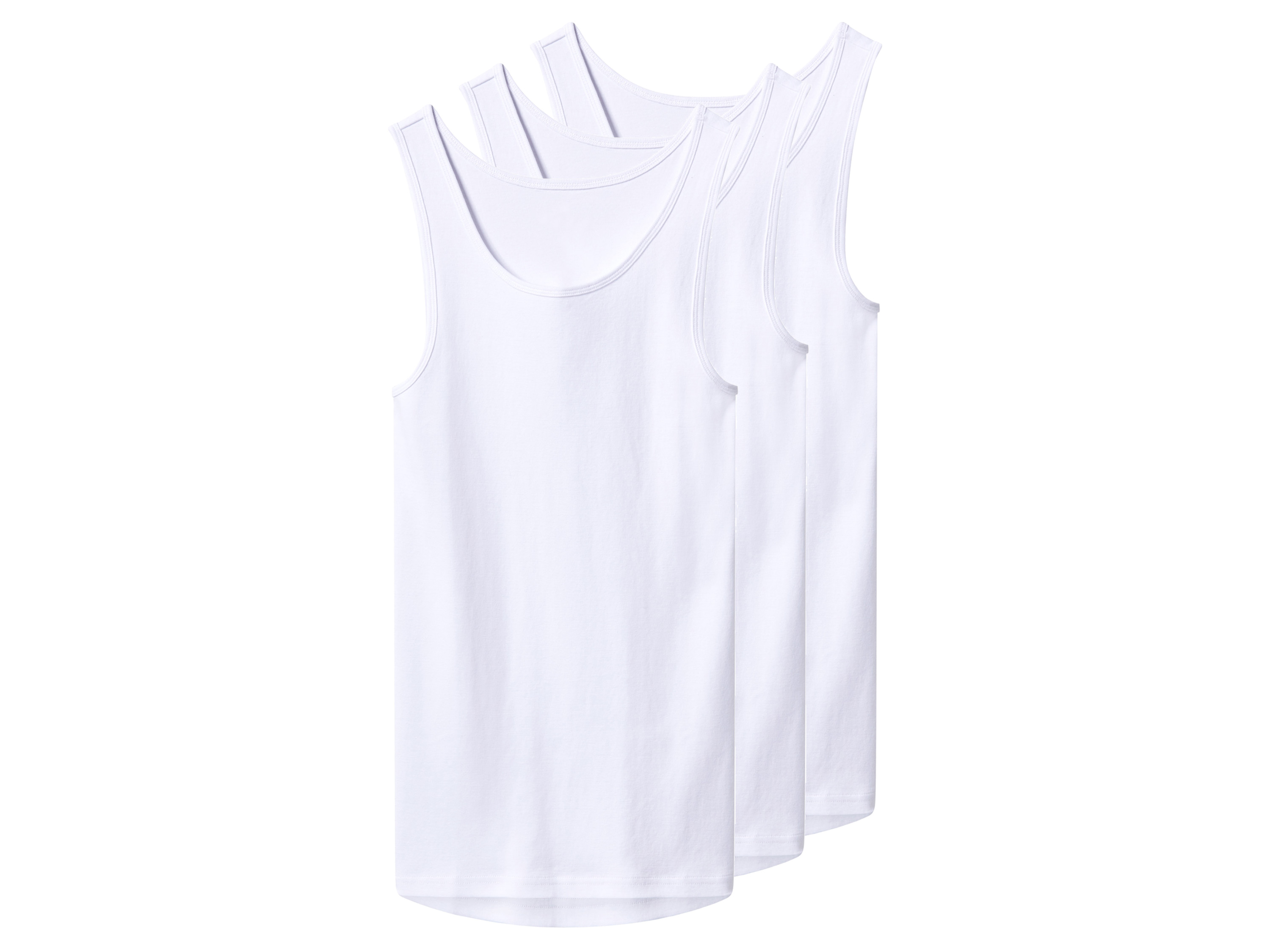 esmara Men Set van 3 heren hemden (Wit, L)