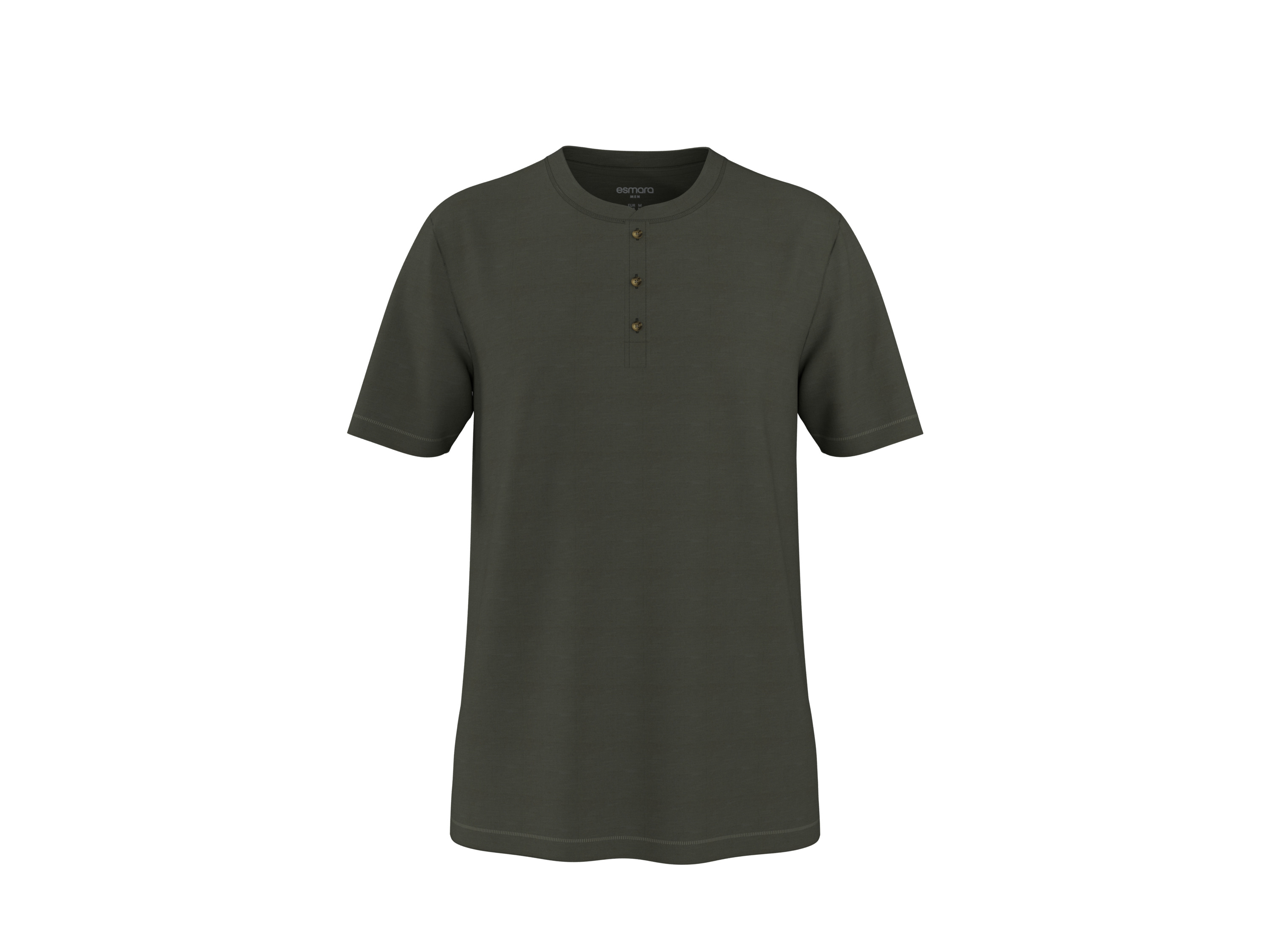 esmara Men Heren T-shirt - slim fit (Groen, XL)